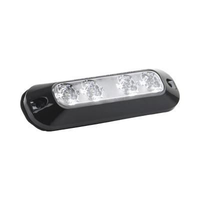 ECCO - Luz perimetral, 4 LEDs Ultra Brillantes, color Rojo / Azul