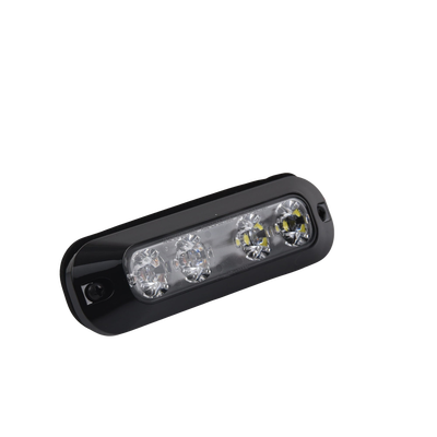 ECCO - Luz perimetral, 4 LEDs Ultra Brillantes, color Rojo / Claro