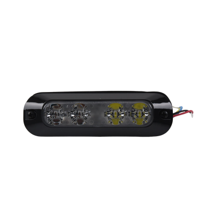 ECCO - Luz perimetral, 4 LEDs Ultra Brillantes, color Rojo / Claro