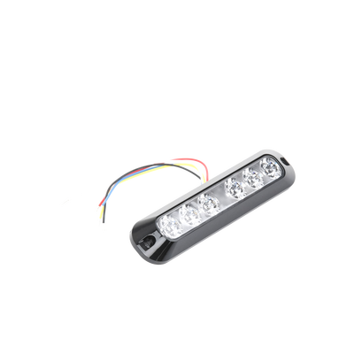 ECCO - Luz Auxiliar Serie X3705, 6 LEDs Ultra Brillantes, color Rojo / Azul