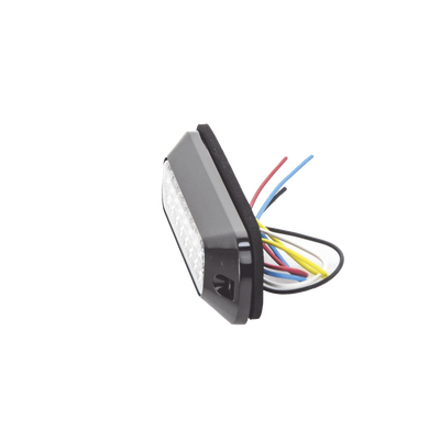 ECCO - Luz Auxiliar Serie X3744, 8 LEDs Ultra Brillantes, color rojo claro.