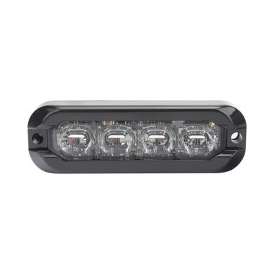 ECCO - Luz Auxiliar Flexible 8 LED, Rojo / Azul, Bisel Negro, Lente Transparente
