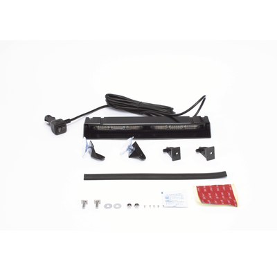 ECCO - Luz de Visera, 12-24 Vcc con enchufe vehicular, doble cabezal, dual color, ámbar/blanco