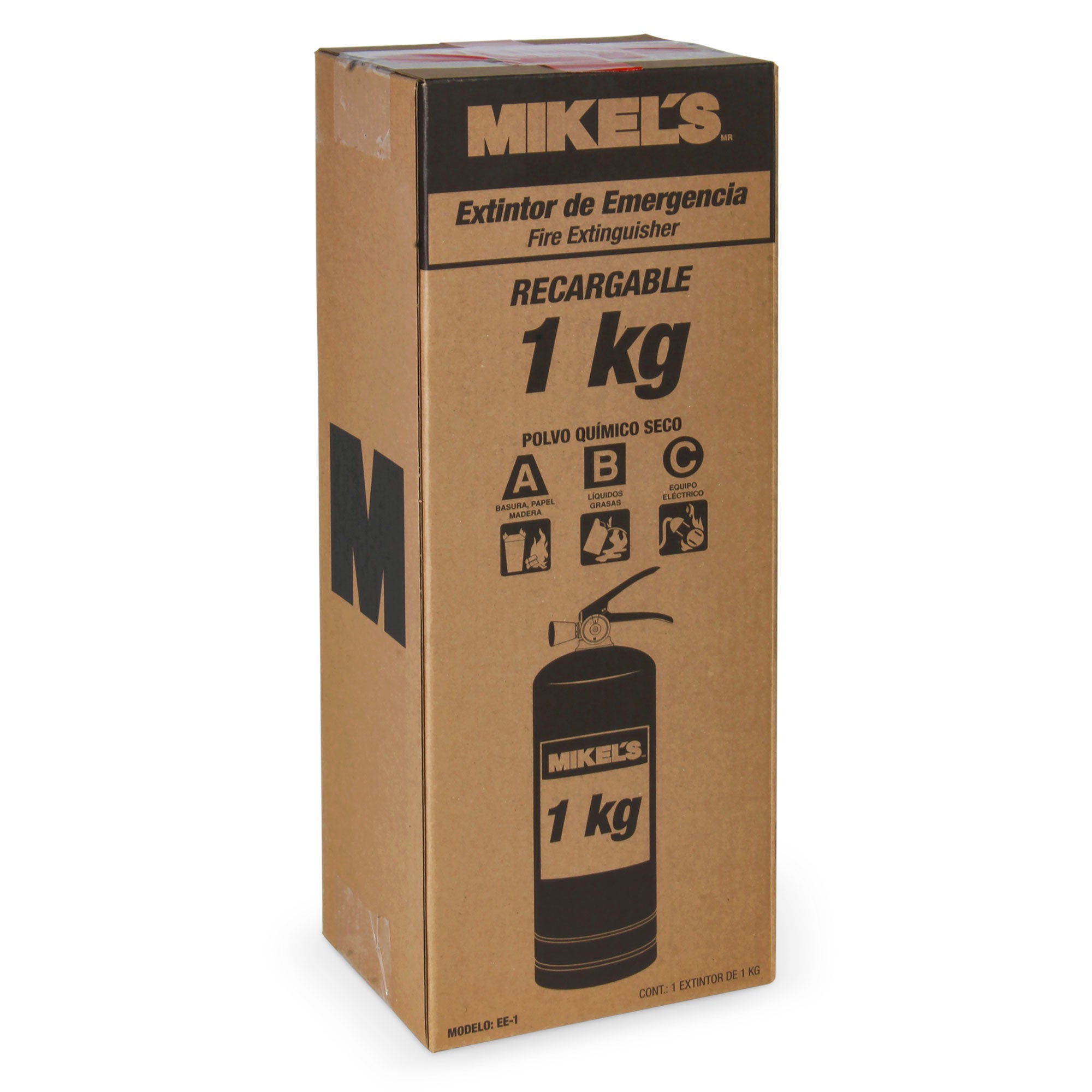 Extintor de emergencia recargable (1 kg)