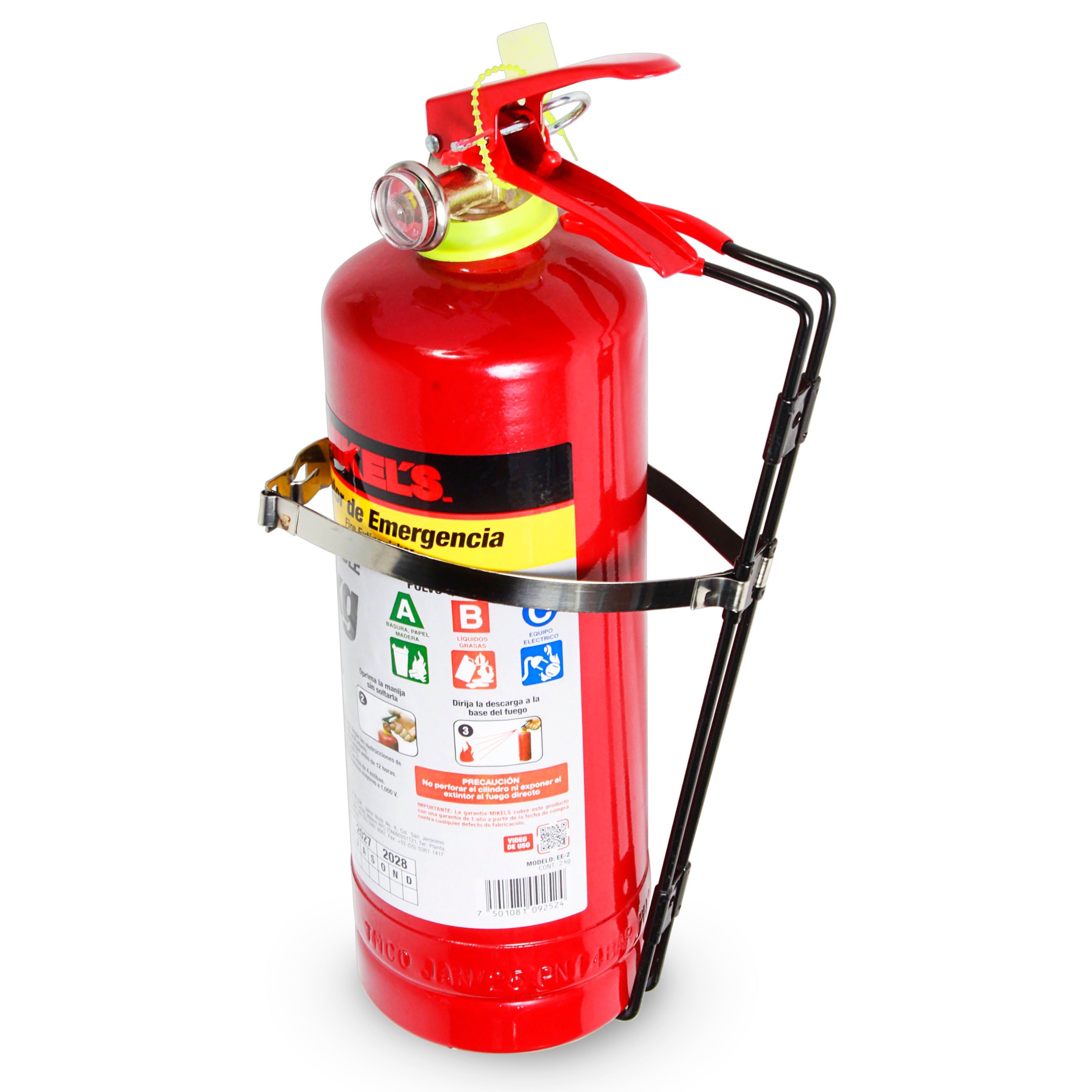 Extintor de emergencia recargable (2 kgs)