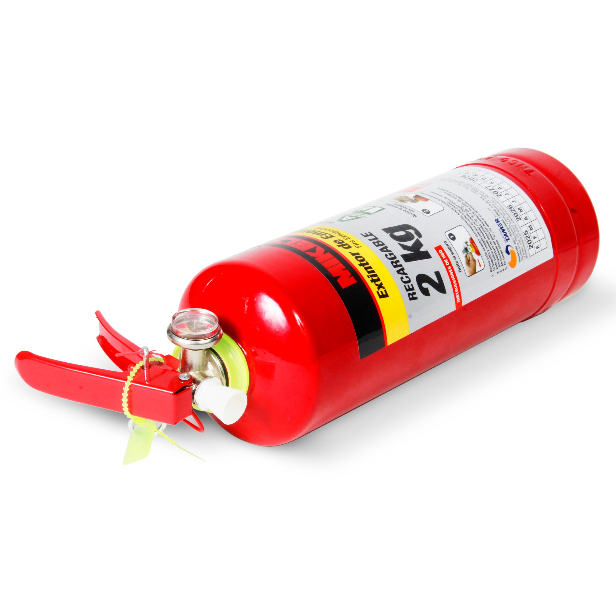 Extintor de emergencia recargable (2 kgs)