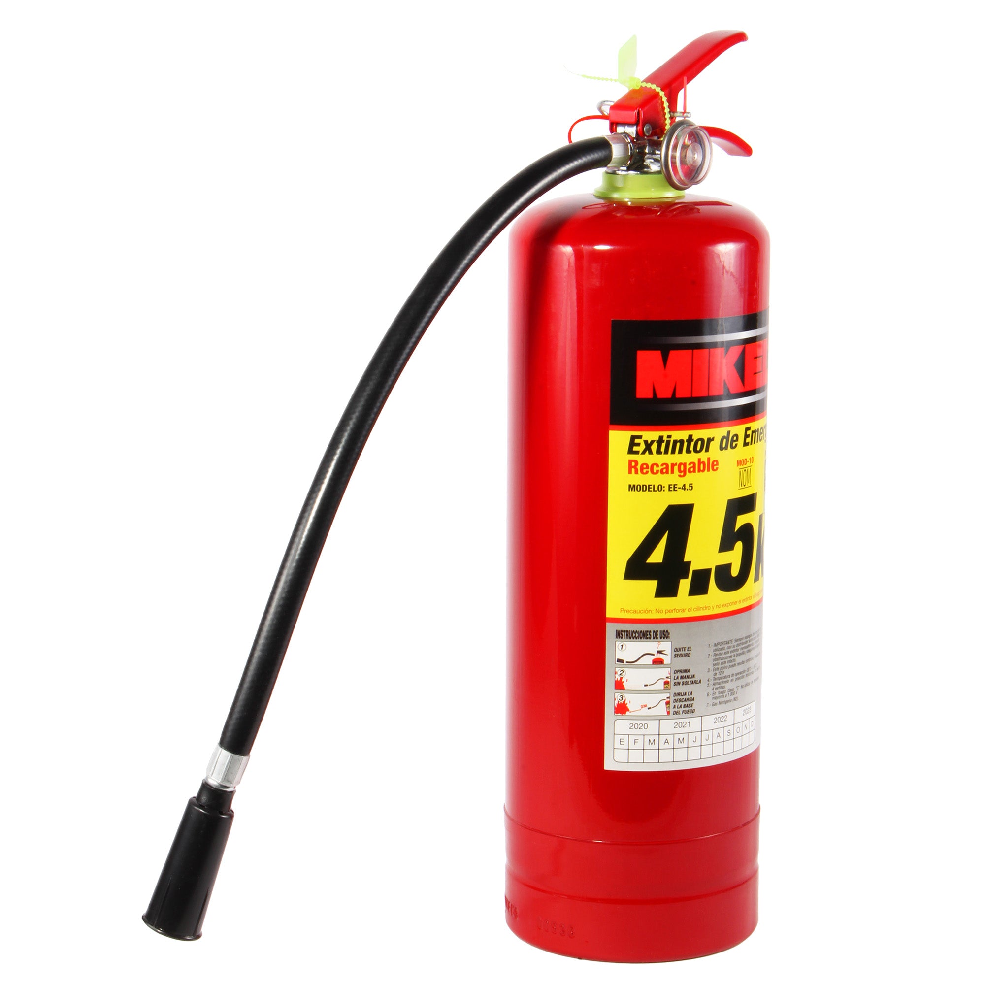 Extintor de emergencia recargable (4.5 kgs)