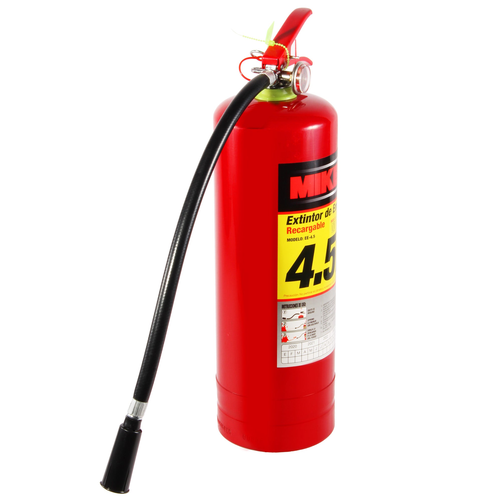 Extintor de emergencia recargable (4.5 kgs)