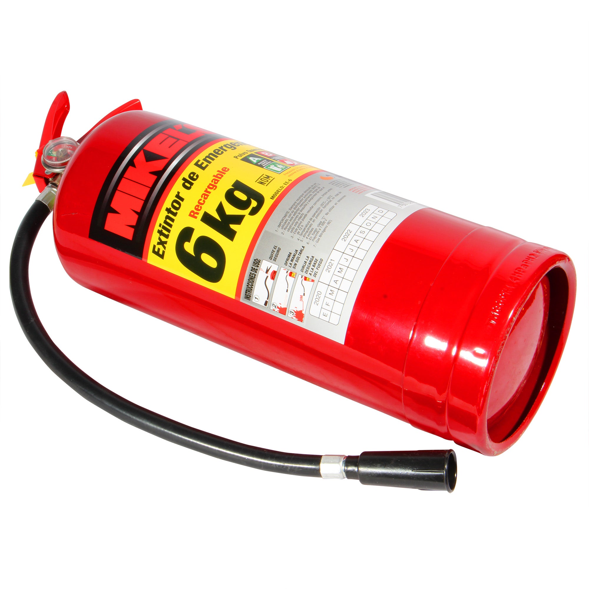 Extintor de emergencia recargable  (6 kgs)