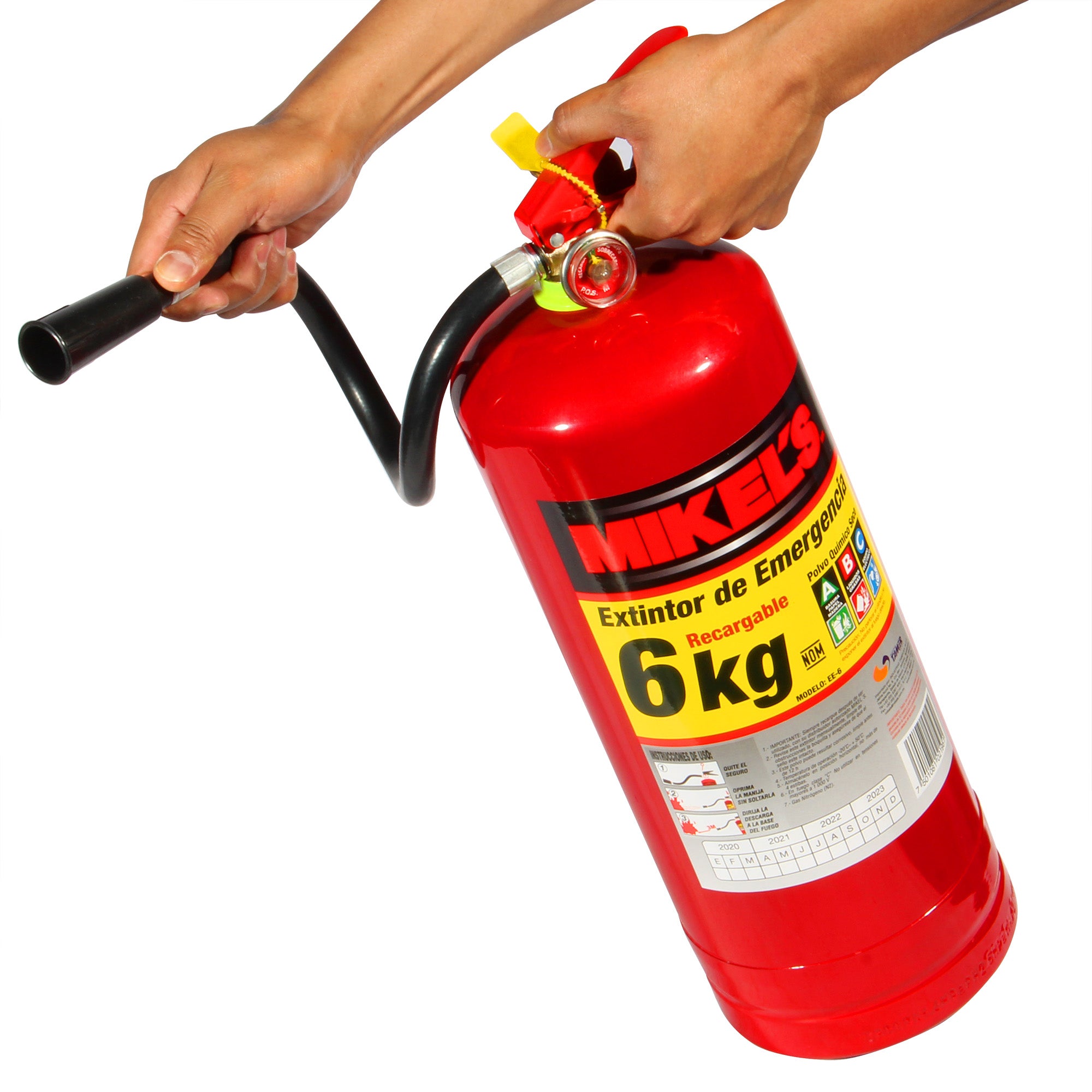 Extintor de emergencia recargable  (6 kgs)