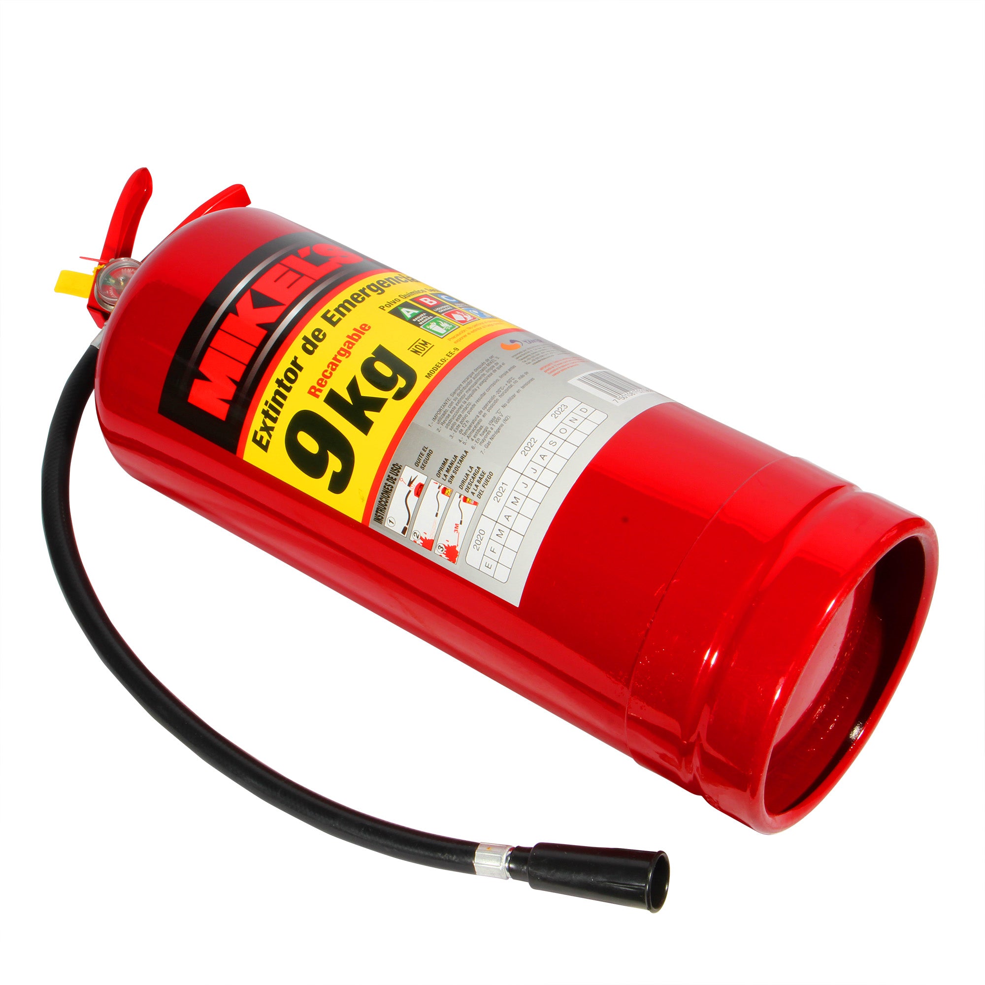 Extintor de emergencia recargable  (9 kgs)