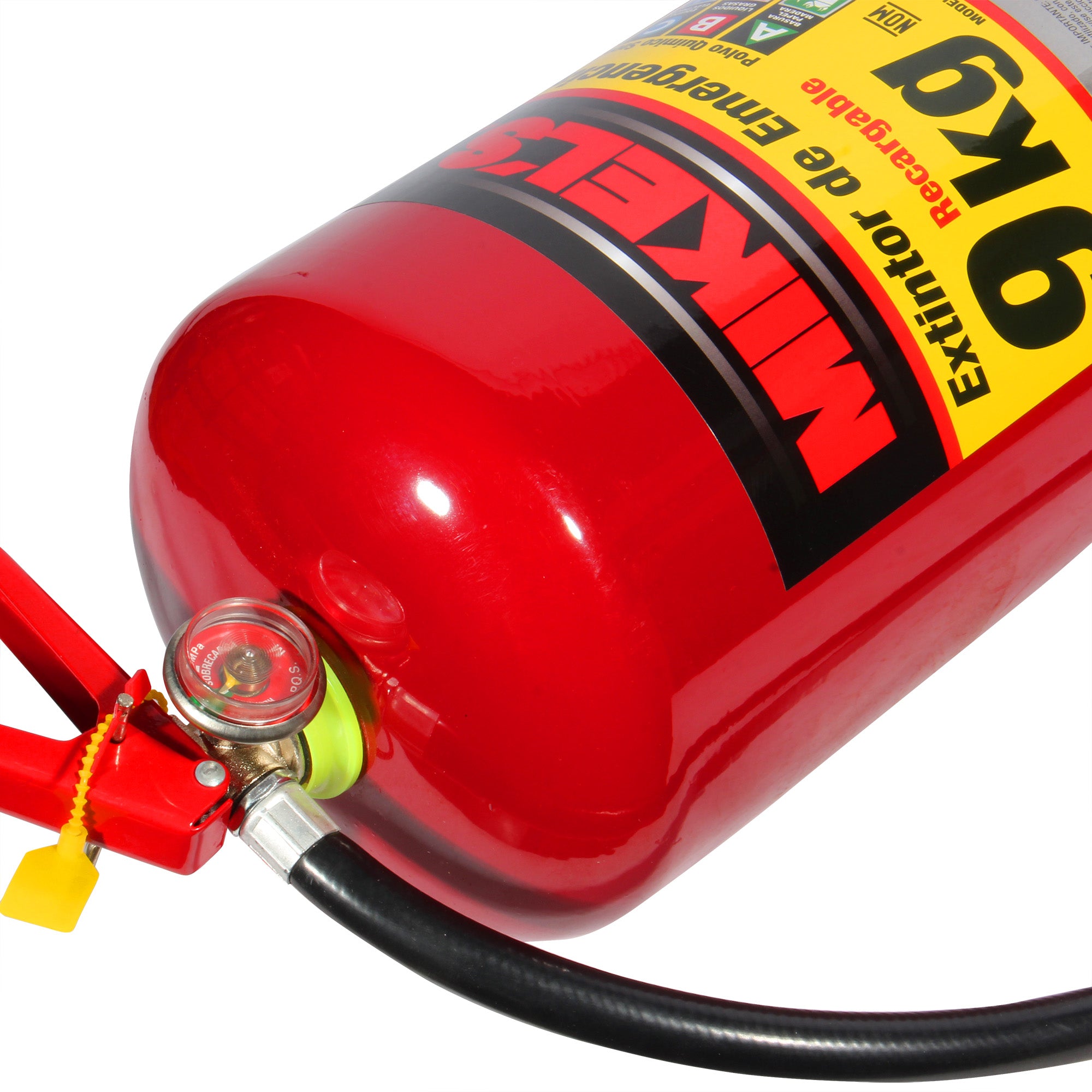 Extintor de emergencia recargable  (9 kgs)