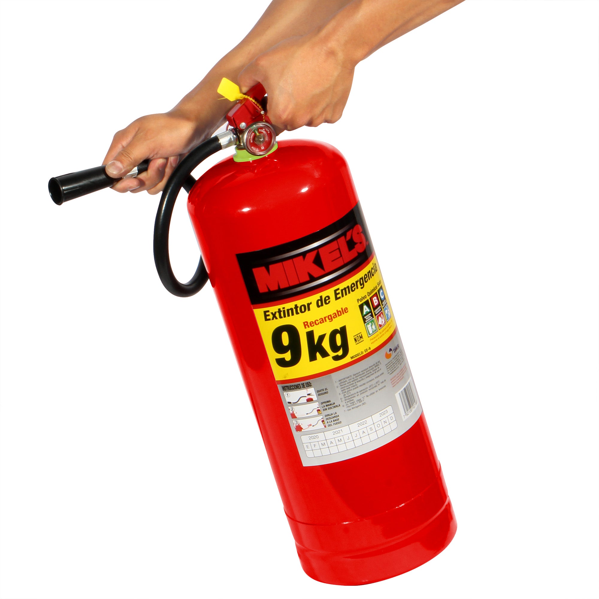 Extintor de emergencia recargable  (9 kgs)