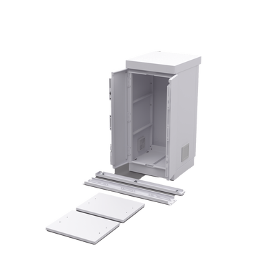 EPCOM INDUSTRIAL - Gabinete de Seguridad de Lámina Galvanizada  para Almacenamiento de Baterías (Hasta 6 baterías PL110D12).