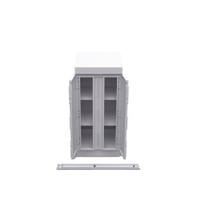 EPCOM INDUSTRIAL - Gabinete de Seguridad de Lámina Galvanizada  para Almacenamiento de Baterías (Hasta 6 baterías PL110D12).