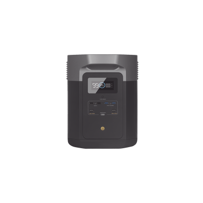 ECOFLOW - EcoFlow DELTA 2 MAX | Estación de Energía Portátil 2048Wh Litio LFP / 6 AC 2400 W (Max. 3400W) / 2 USB-C 100W / Capacidad para Aumentar Respaldo / Soporta Cargador de Coche 10A a 12.6V / Conectividad WiFi y Bluetooth (App) / Carga Sol