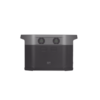 ECOFLOW - EcoFlow DELTA 2 MAX | Estación de Energía Portátil 2048Wh Litio LFP / 6 AC 2400 W (Max. 3400W) / 2 USB-C 100W / Capacidad para Aumentar Respaldo / Soporta Cargador de Coche 10A a 12.6V / Conectividad WiFi y Bluetooth (App) / Carga Sol