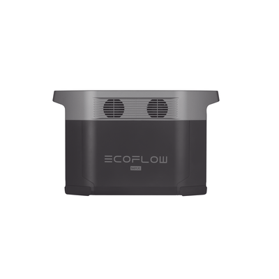 ECOFLOW - EcoFlow DELTA 2 MAX | Estación de Energía Portátil 2048Wh Litio LFP / 6 AC 2400 W (Max. 3400W) / 2 USB-C 100W / Capacidad para Aumentar Respaldo / Soporta Cargador de Coche 10A a 12.6V / Conectividad WiFi y Bluetooth (App) / Carga Sol