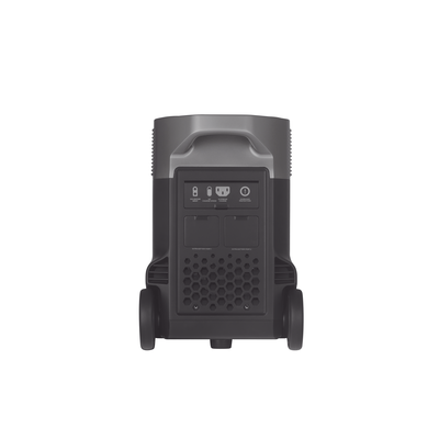 ECOFLOW - Estación de Energía Portátil DELTA PRO 3600Wh Litio LFP / 5 AC 3600W (7200W Pico) / 2 USB-C 200W / Capacidad para Aumentar Respaldo / Cargador de Coche 10A a 12.6V / Conectividad WiFi y Bluetooth (App) / Carga Solar 1600W Max.