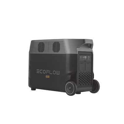 ECOFLOW - Estación de Energía Portátil DELTA PRO 3600Wh Litio LFP / 5 AC 3600W (7200W Pico) / 2 USB-C 200W / Capacidad para Aumentar Respaldo / Cargador de Coche 10A a 12.6V / Conectividad WiFi y Bluetooth (App) / Carga Solar 1600W Max.