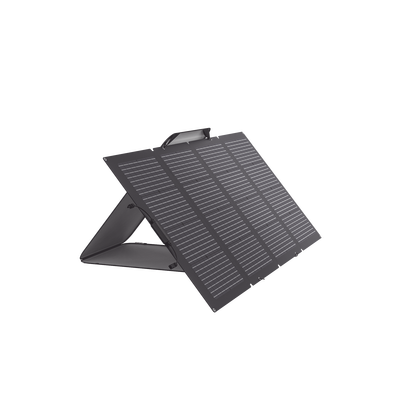 ECOFLOW - Módulo Solar Portátil y Flexible de 220W Recomendado para Estaciones Portátiles EFD330, EFD350 ó EFD500 / Ajuste de Ángulo / Carga Eficiente / Incluye Cable XT60 a MC4