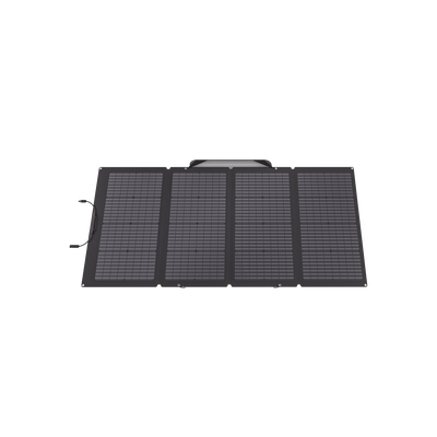 ECOFLOW - Módulo Solar Bifacial, Portátil y Flexible de 220W Recomendado para Estaciones Portátiles EFD330, EFD350 ó EFD500 / Ajuste de Ángulo / Carga Eficiente / Incluye Cable XT60 a MC4