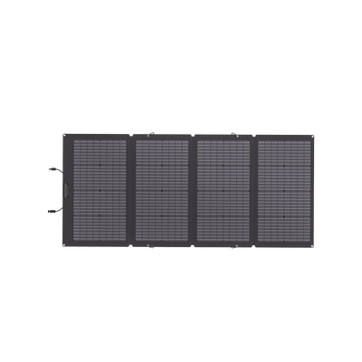 ECOFLOW - Módulo Solar Bifacial, Portátil y Flexible de 220W Recomendado para Estaciones Portátiles EFD330, EFD350 ó EFD500 / Ajuste de Ángulo / Carga Eficiente / Incluye Cable XT60 a MC4