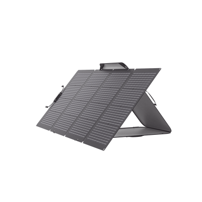 ECOFLOW - Módulo Solar Bifacial, Portátil y Flexible de 220W Recomendado para Estaciones Portátiles EFD330, EFD350 ó EFD500 / Ajuste de Ángulo / Carga Eficiente / Incluye Cable XT60 a MC4