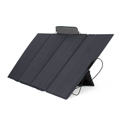 ECOFLOW - Módulo Solar Portátil y Flexible de 400W Recomendado para Estaciones Portátiles EFD330, EFD350 ó EFD500 / Ajuste de Ángulo / Carga Eficiente / Incluye Cable XT60 a MC4