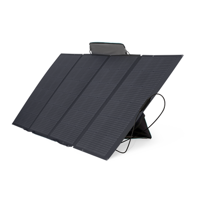ECOFLOW - Módulo Solar Portátil y Flexible de 400W Recomendado para Estaciones Portátiles EFD330, EFD350 ó EFD500 / Ajuste de Ángulo / Carga Eficiente / Incluye Cable XT60 a MC4