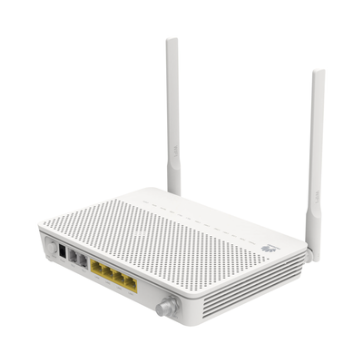 HUAWEI - ONT GPON OptiXstar WiFi 2.4GHz 4 puertos GE + 1 puerto CATV + 2 POTS, hasta 300 Mbps