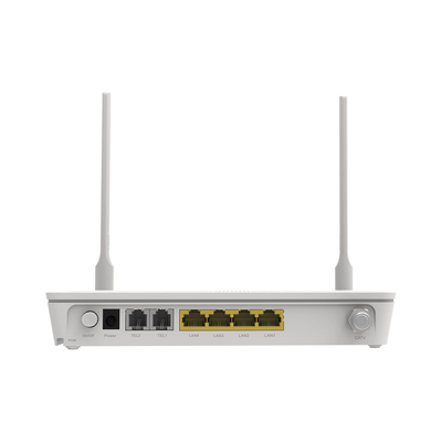 HUAWEI - ONT GPON OptiXstar WiFi 2.4GHz 4 puertos GE + 1 puerto CATV + 2 POTS, hasta 300 Mbps