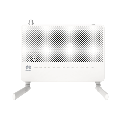 HUAWEI - ONT GPON OptiXstar WiFi 2.4GHz 4 puertos GE + 1 puerto CATV + 2 POTS, hasta 300 Mbps