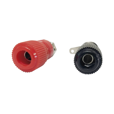 EPCOM INDUSTRIAL - Par de Bornes Negro/Rojo Aislados para Chasis.