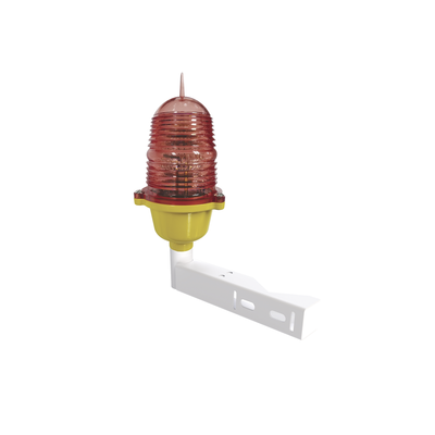 EPCOM INDUSTRIAL - Estrobo Led de Obstrucción Color Rojo (110 Vca de Entrada) / Luz fija / Incluye Herraje para montarlo
