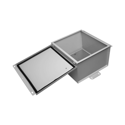 EPCOM INDUSTRIAL - Gabinete de Telecom. de Acero Galvanizada con Plato Interior (400 x 400 x 250 mm). SE PUEDE PONER CANDADO.