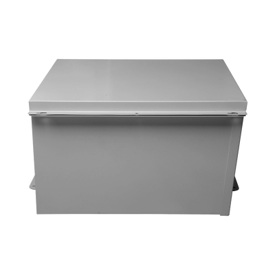 EPCOM INDUSTRIAL - Gabinete de Telecom. de Acero Galvanizada con Plato Interior (400 x 400 x 250 mm). SE PUEDE PONER CANDADO.