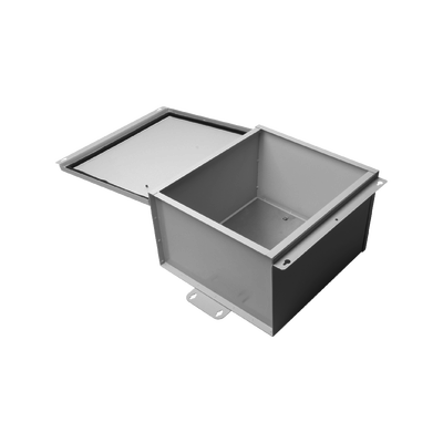 EPCOM INDUSTRIAL - Gabinete de Telecom. de Acero Galvanizada con Plato Interior (400 x 400 x 250 mm). SE PUEDE PONER CANDADO.
