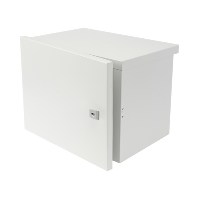 EPCOM INDUSTRIAL - Gabinete para instalación de 2 Baterías PL4012, Fabricado en Lámina Galvanizada, Opción para montar en poste (No incluido)