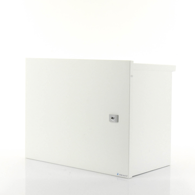 EPCOM INDUSTRIAL - Gabinete de Acero Galvanizado, para Instalación de 1 Batería PL110D12, (550 x 420 x 290 mm)  Instalación en piso o poste, accesorios (No incluidos)
