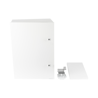 EPCOM INDUSTRIAL - Gabinete para instalación de 2 Baterías PL110D12, Fabricado en Lámina Galvanizada, Accesorios para piso o poste (No incluidos)