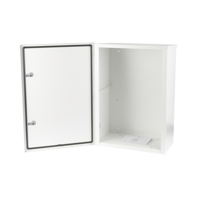 EPCOM INDUSTRIAL - Gabinete para instalación de 2 Baterías PL110D12, Fabricado en Lámina Galvanizada, Accesorios para piso o poste (No incluidos)