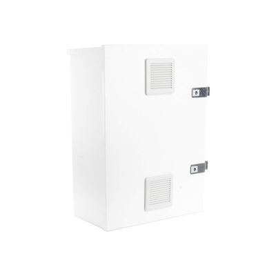 EPCOM INDUSTRIAL - Gabinete para instalación de 2 Baterías PL110D12, Fabricado en Lámina Galvanizada, Accesorios para piso o poste (No incluidos)