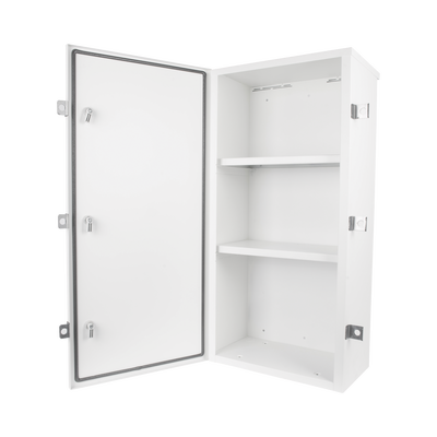 EPCOM INDUSTRIAL - Gabinete para instalación de 3 Baterías PL110D12, Fabricado en Lámina Galvanizada, Accesorios para piso o poste (No incluidos)