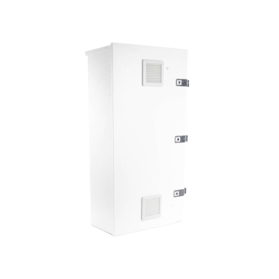 EPCOM INDUSTRIAL - Gabinete para instalación de 3 Baterías PL110D12, Fabricado en Lámina Galvanizada, Accesorios para piso o poste (No incluidos)