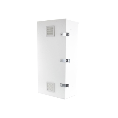EPCOM INDUSTRIAL - Gabinete para instalación de 3 Baterías PL110D12, Fabricado en Lámina Galvanizada, Accesorios para piso o poste (No incluidos)