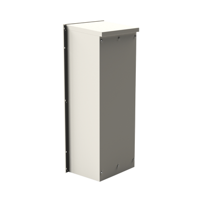 EPCOM INDUSTRIAL - Gabinete Acero Galv. para 3 Bat. PL110D12. Puerta Sin Ventilación. Acc. de piso o poste No incluidos (400 x 1060 x 300mm).