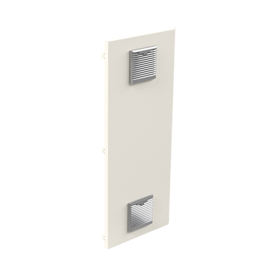 EPCOM INDUSTRIAL - Gabinete Acero Galv. para 3 Bat. PL110D12. Puerta Ventilada. Acc. de piso o poste No incluidos (400 x 1060 x 300mm).