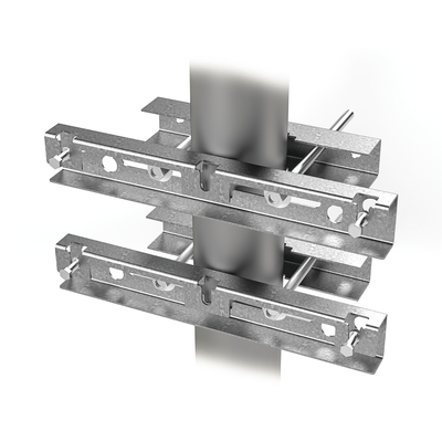 EPCOM INDUSTRIAL - Montaje Galvanizado para Instalar en Poste o Pared Gabinetes con Iniciales EIPCB