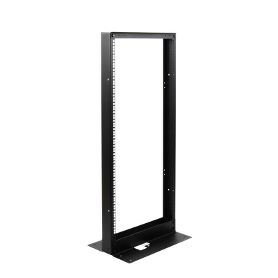 LINKEDPRO BY EPCOM - Rack de 2 Postes, Estándar 19", 24 Unidades, Fabricado en Acero, Base "L" para Anclar a Piso.